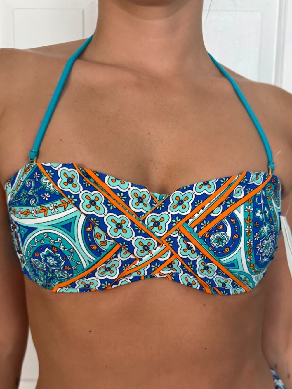 NWT Trina Turk Swim and Spa Mosaic Bandeau Top Sz 6